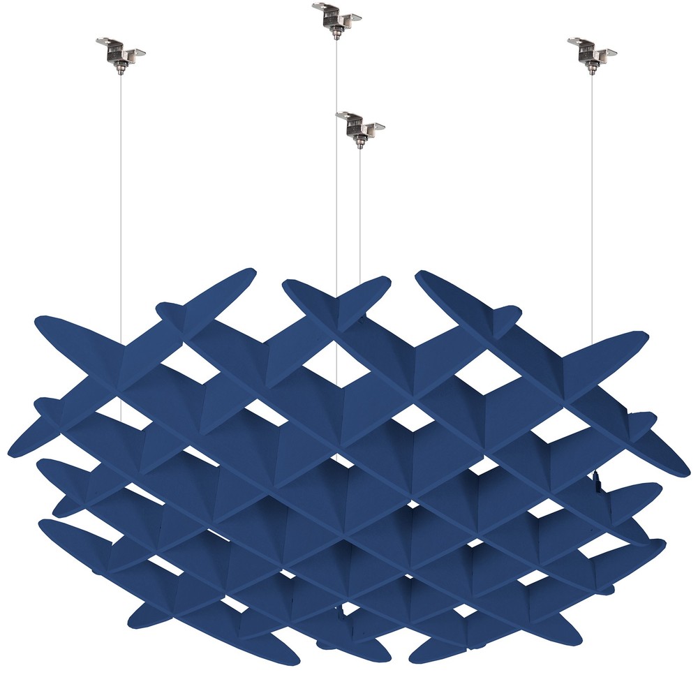 VIVO Navy Blue Acoustic Ceiling Waffle Panel