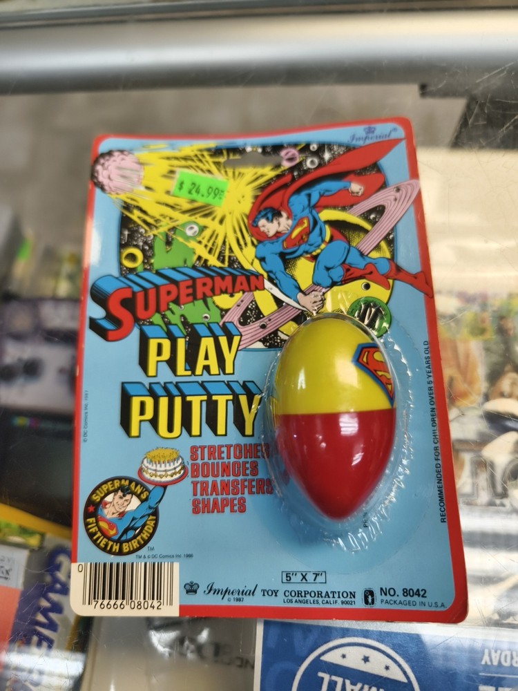 Superman Play Putty 1987 Imperial