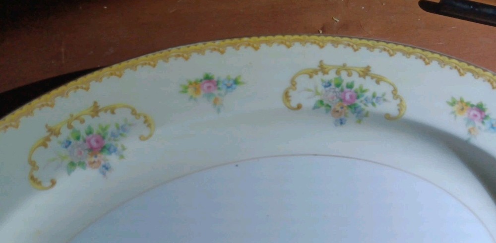 Vintage Noritake Pattern Conover Oval Serving Dish 11" × 8-1/2 w/Small Flea Bite