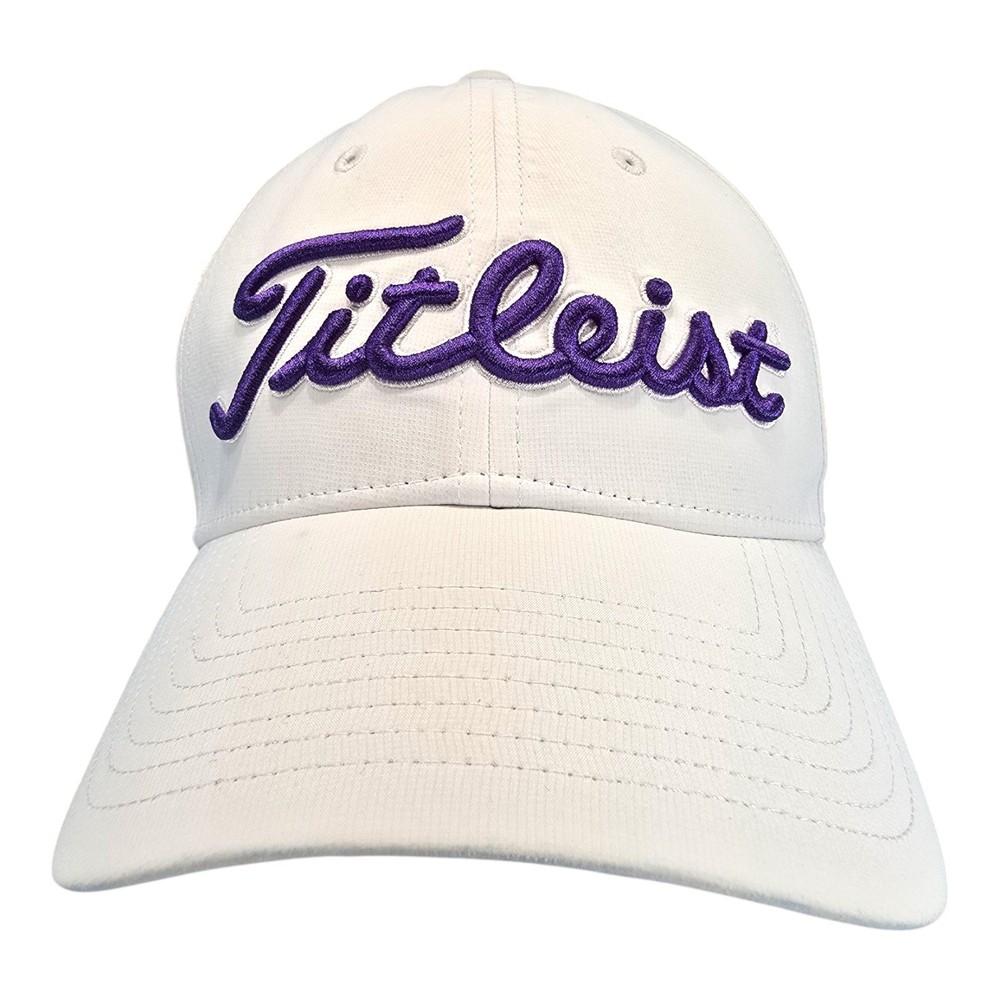 Titleist Golf Hat Cap White Strapback Adjustable Grant Thorton Pro V1