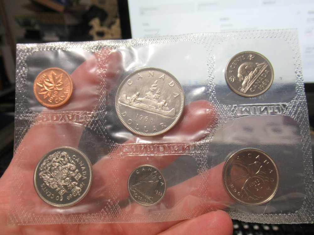 Canada 1968 Prooflike UNCIRCULATED Mint Set Sealed