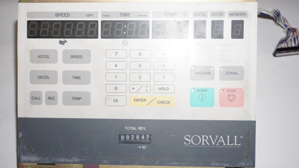 SORVALL CENTRIFUGE DISCOVERY CONTROL PANEL/DISPLAY BOARD S202325+FRAME+CABLE