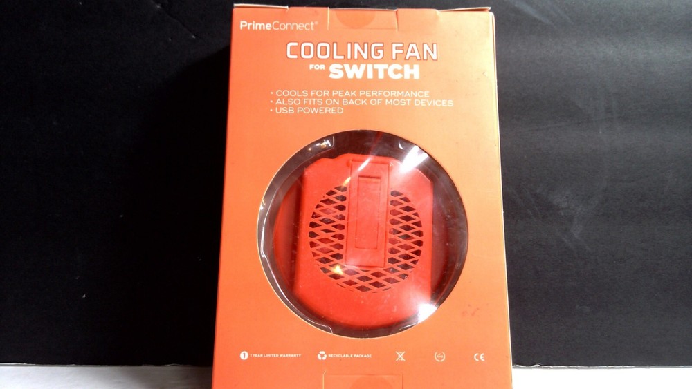 Prime Connect Cooling Fan For Nintendo Switch Orange E24