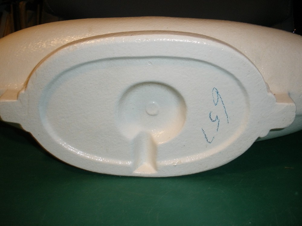 Mid Century Large Gondola Server/Planter w Oarsman (missing oar)