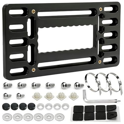 Front License Plate Bracket Holder, No Drill License Plate Bracket, Universal
