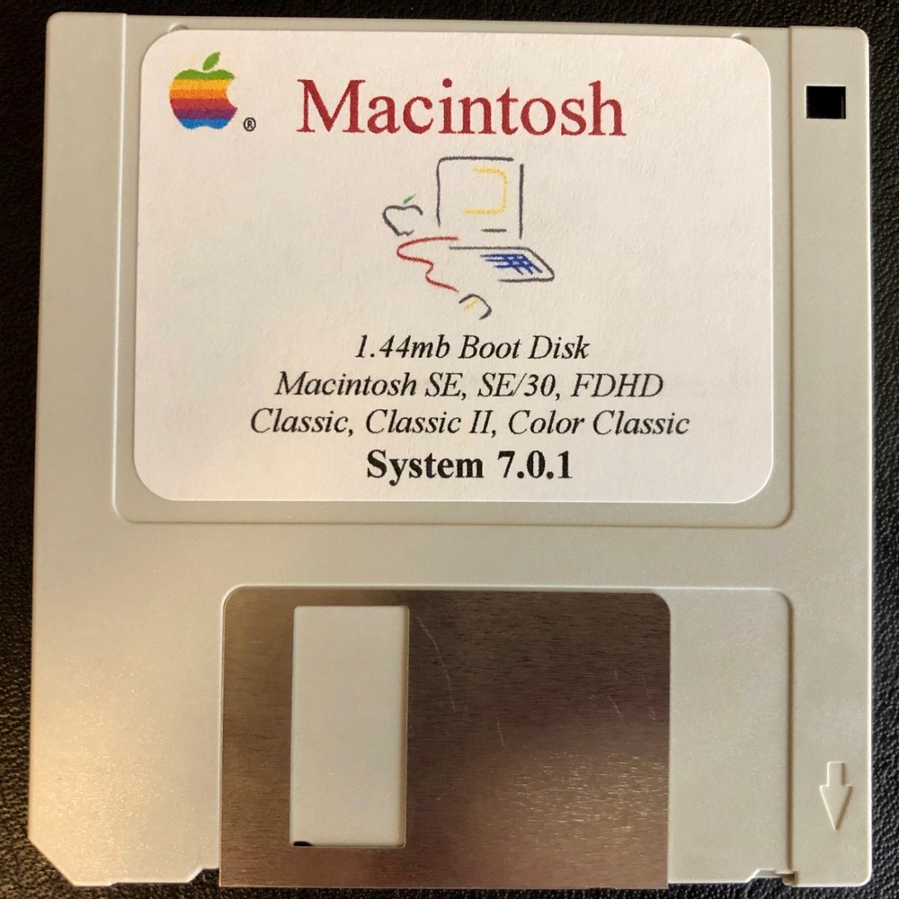 Apple Macintosh System 7.0.1 Boot Disk for Classic Macs