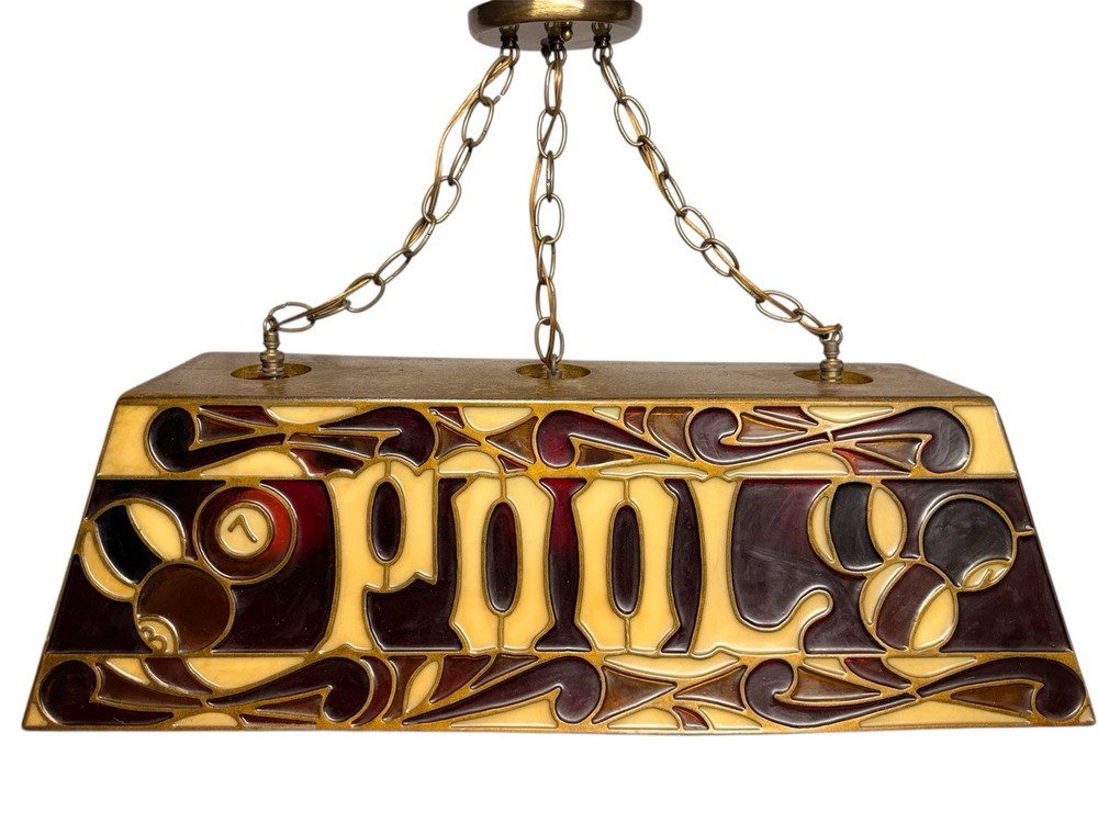 Vintage Resin/Plastic Pool Table Light