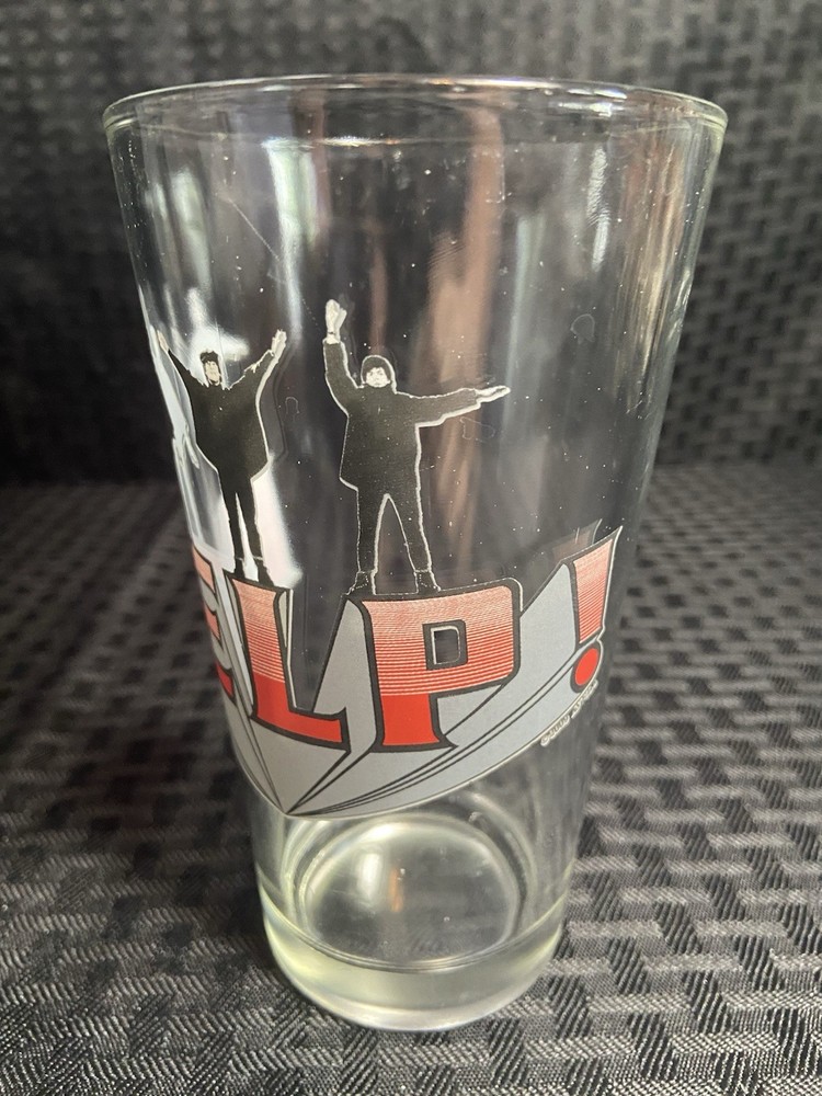 2011 Apple Corps Ltd Beatles HELP Glass Pint Size 6 inch