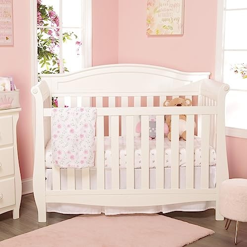 2pk Crib Sheet Set - Floral and Rosebud