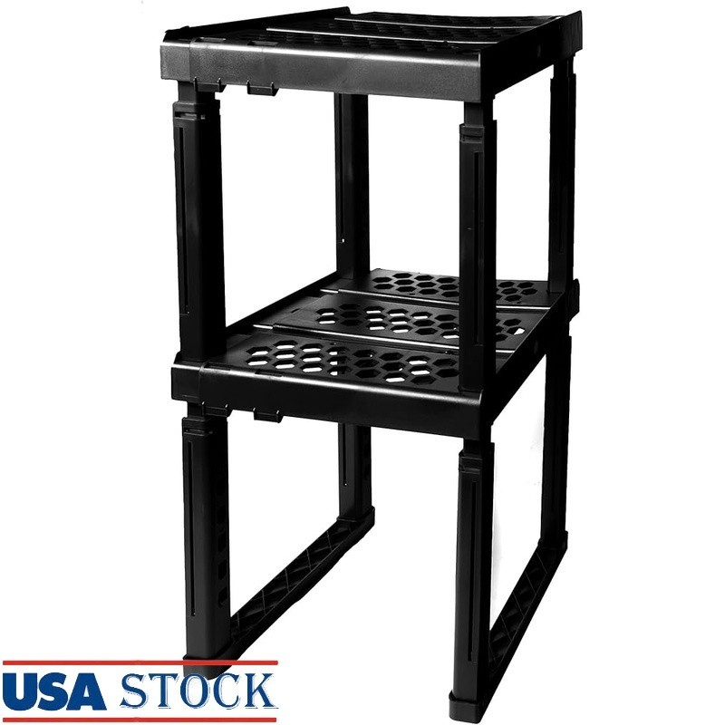Adjustable Locker Shelf Stackable Durable Easy Assembly Organizer New