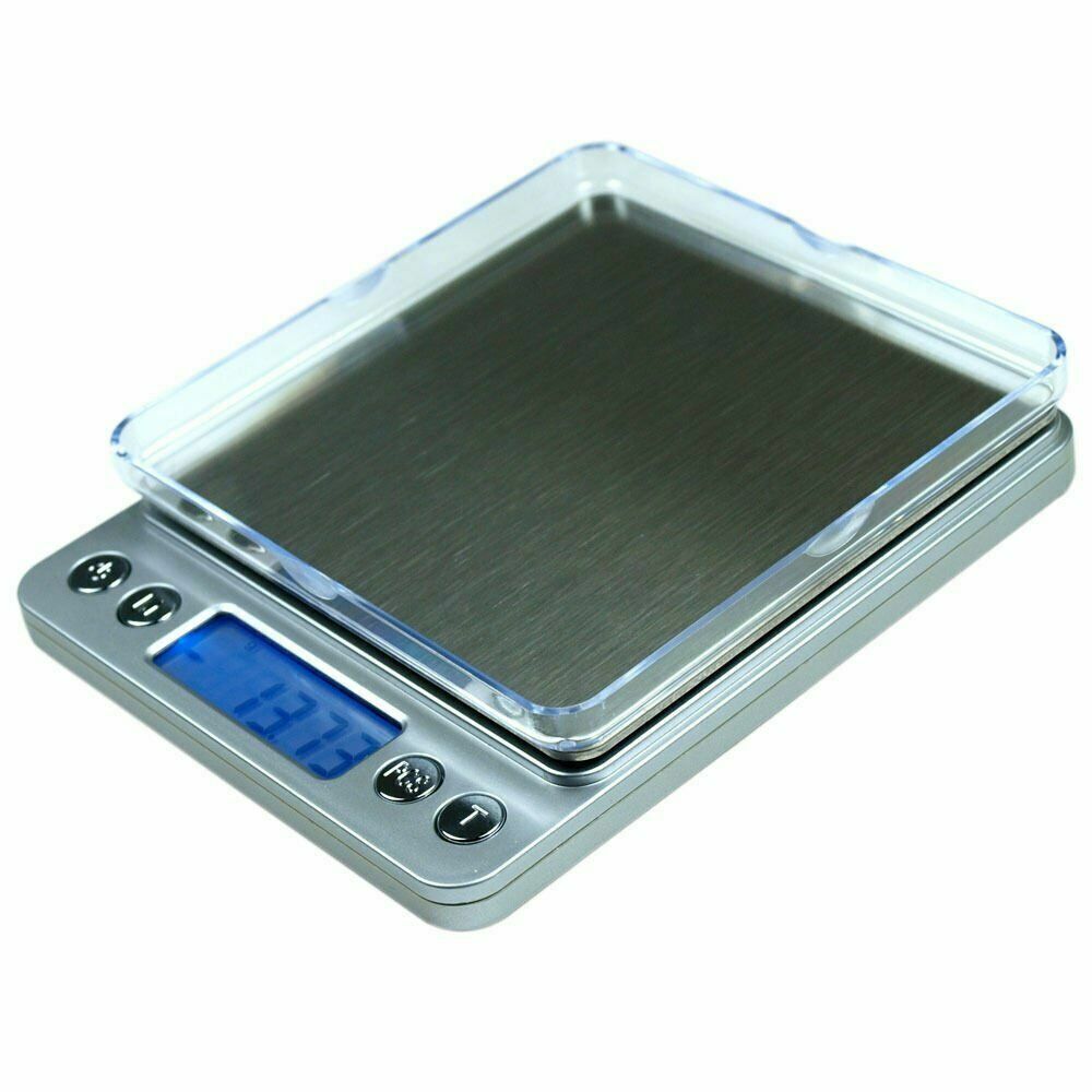 2000g x 0.1g Digital Scale Portable Precision Scale with Trays & PCS Counting
