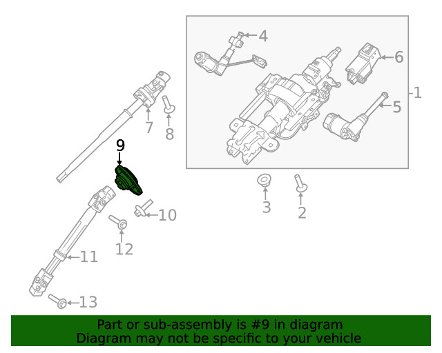 Genuine Ford Steering Coupling Boot FL3Z3D677D