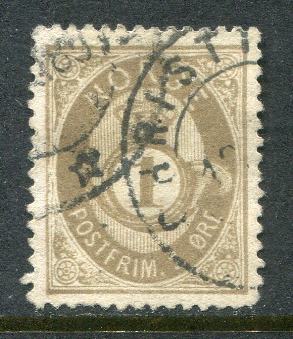 Norway #22 Post Horn 1 Ore [Used]