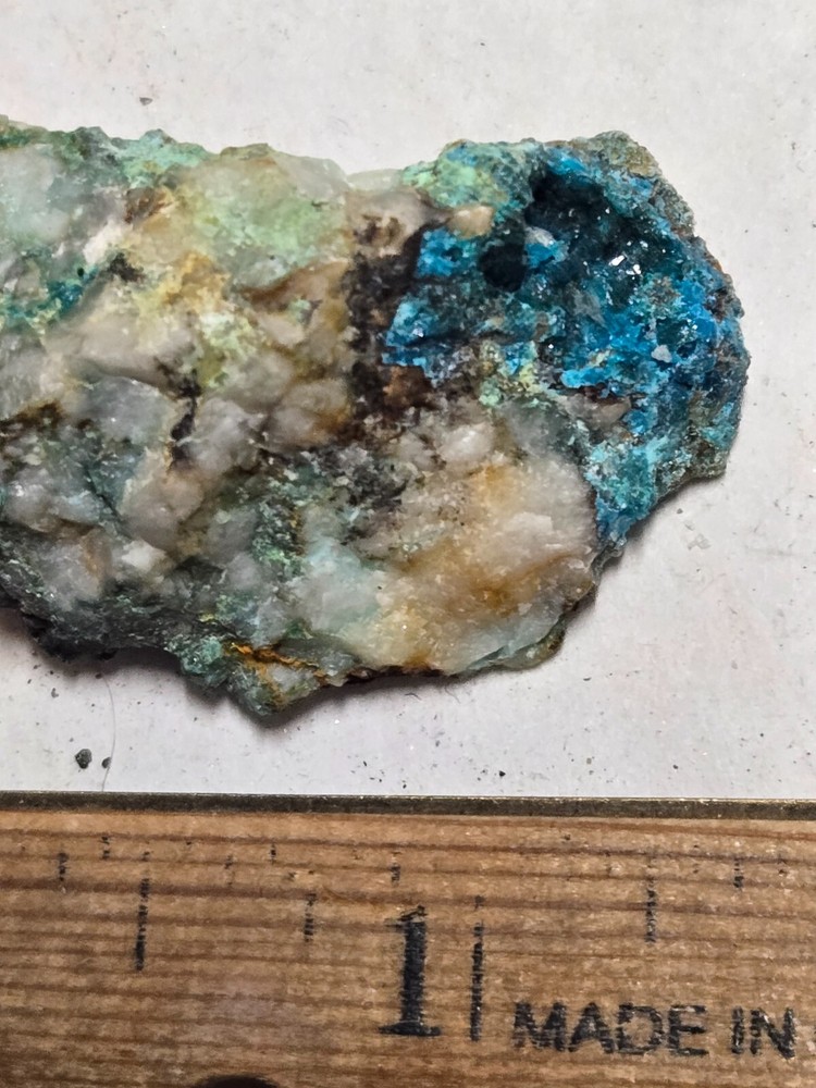 Beautiful blue Caledonite specimen