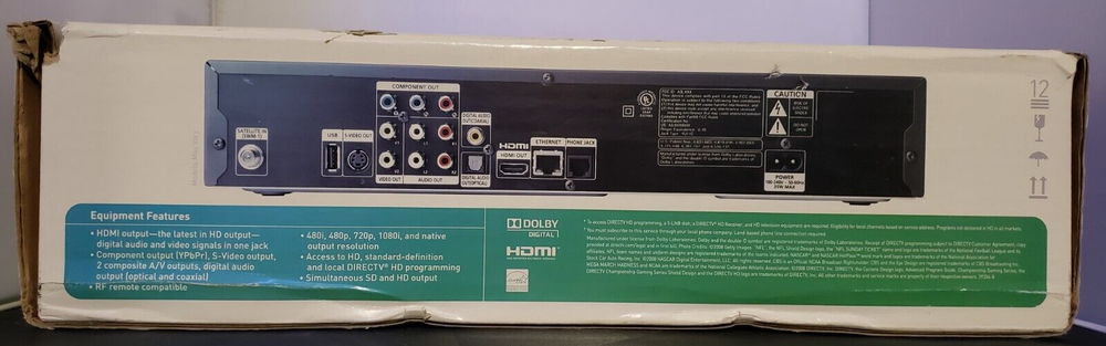 DIRECTV MPEG-4 HD (HD) Receiver REMOTE MISSING