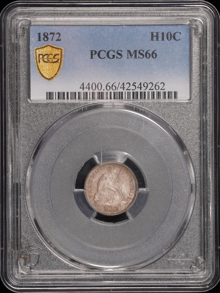 1872 H10C PCGS MS66