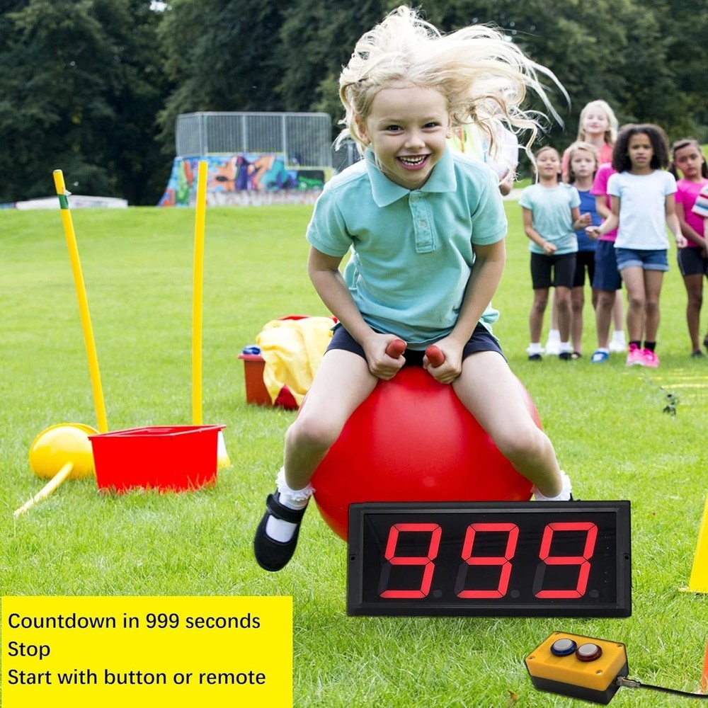 3 Digit LED Up Down Counter 4" Red Display with Remote Switch Box