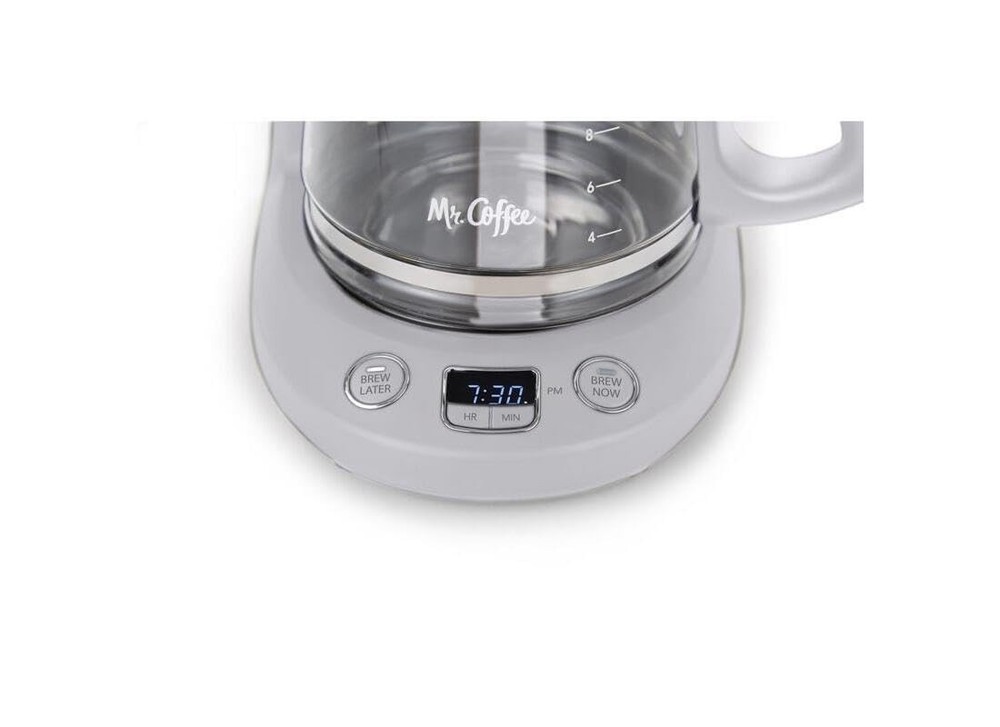 Mr. Coffee 12 Cups Gray Coffee Maker