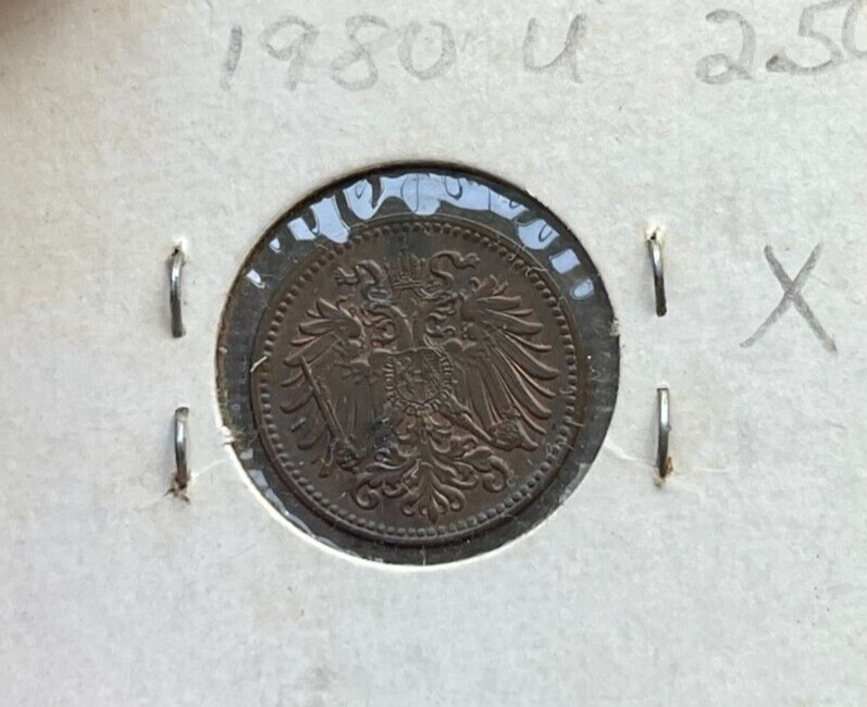 1913 Austria 1 One Heller