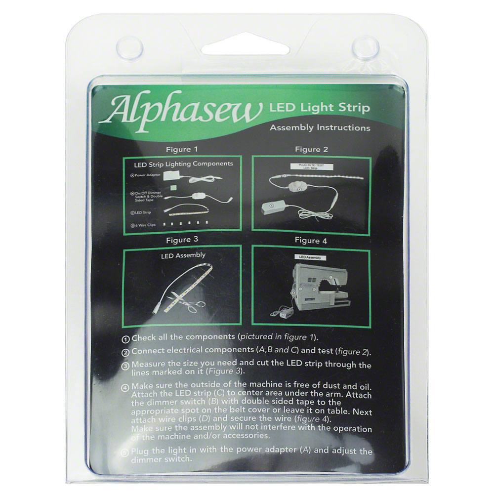 Alphasew 11-1/2in Adjustable LED Light Strip