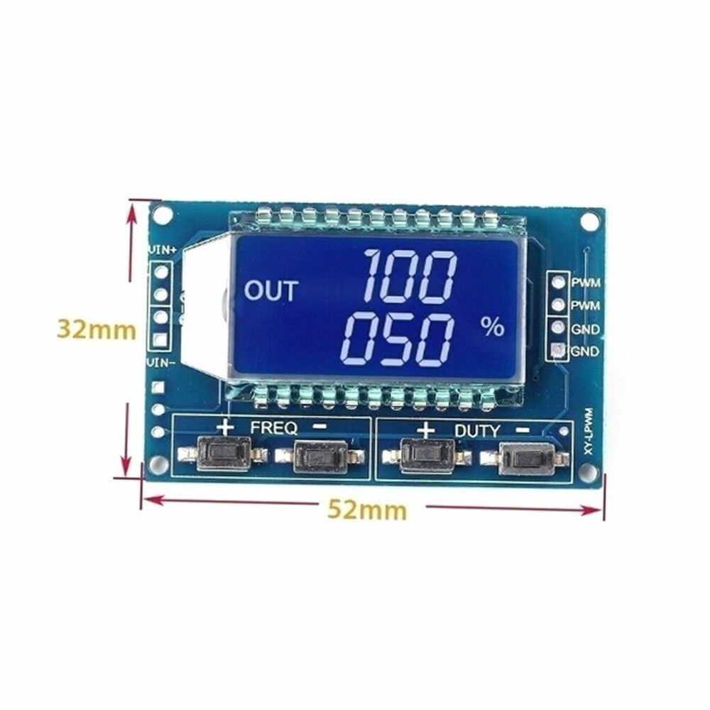 Signal Generator PWM Pulse Frequency Duty Cycle Adjustable Module LCD Display