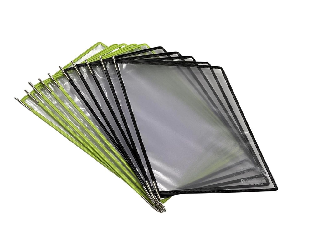 Wall Mount Reference System with 10 Double-Sided Green & Black-Framed Display...