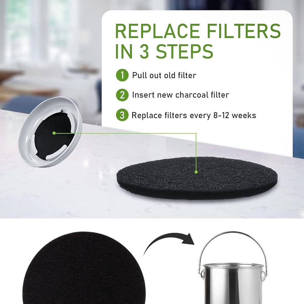 Compost Bins Active Charcoal Filters for Kitchen Compost Bin Bucket Filter Pad
