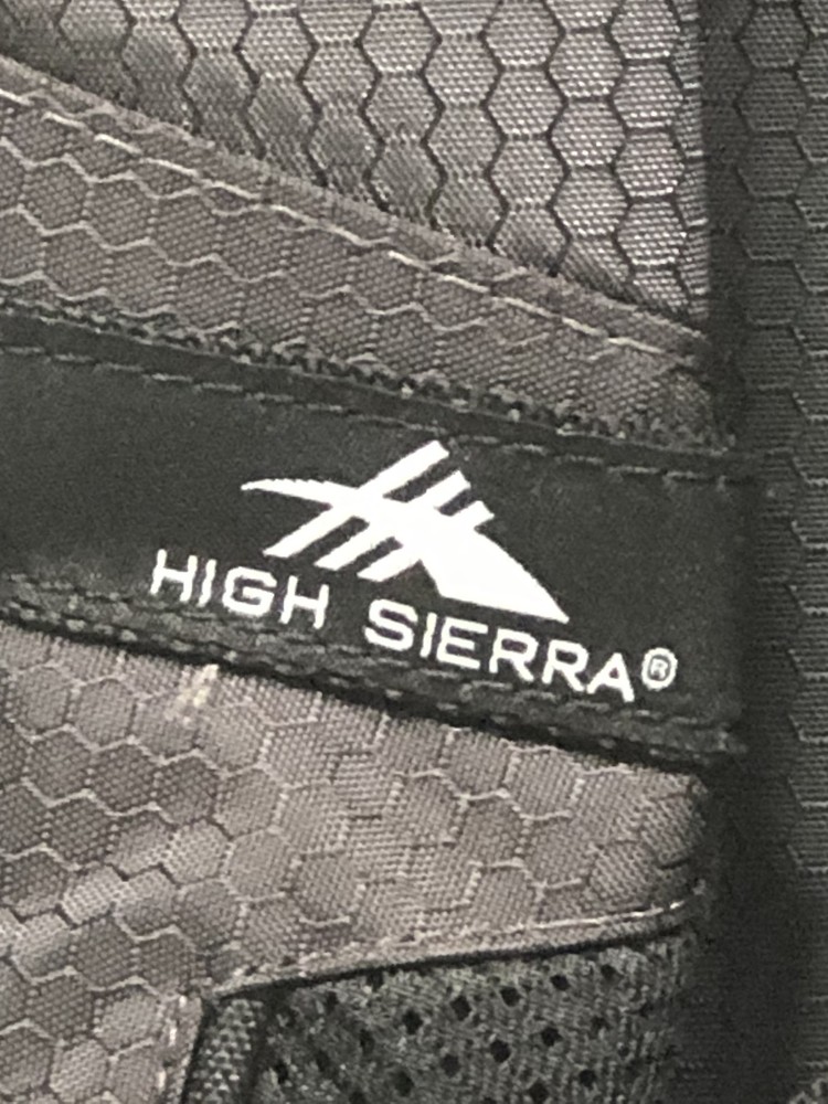 High Sierra Backpack Black Durable Adjustable Straps Travel Gear