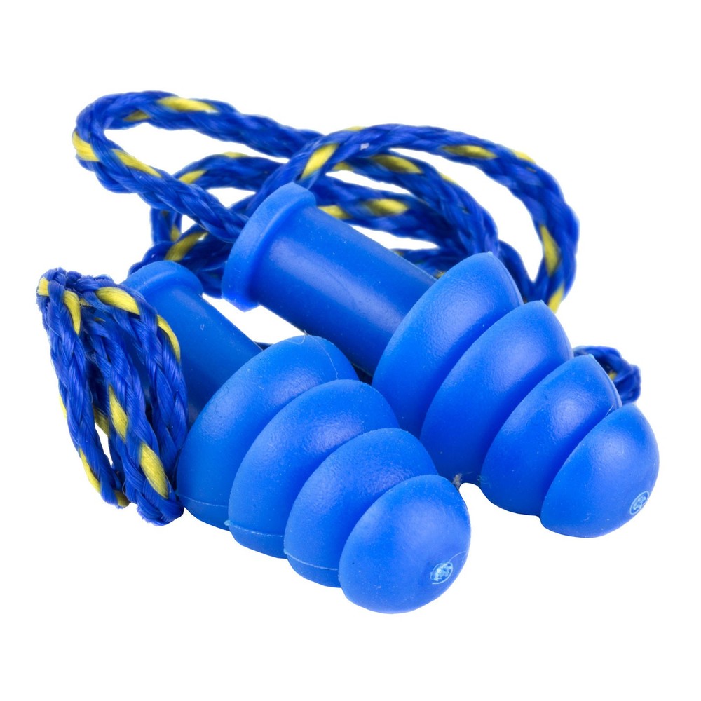 Walkers Ear Plugs Blue Rubber Corded 1 Pair