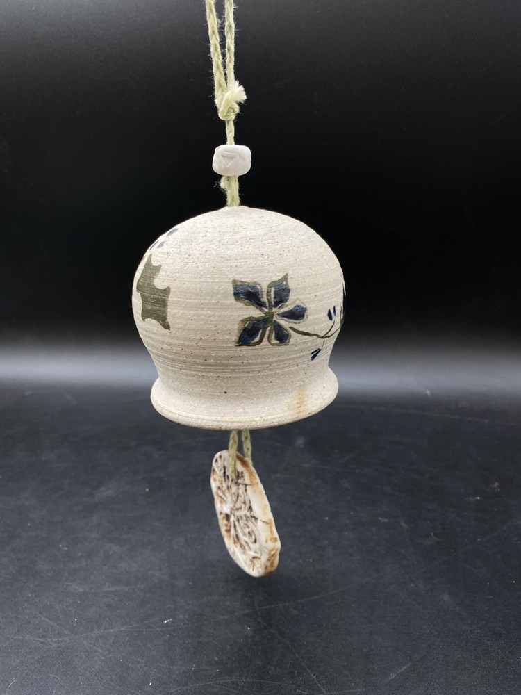 Noel Christmas Pottery Bell or Wind Chime