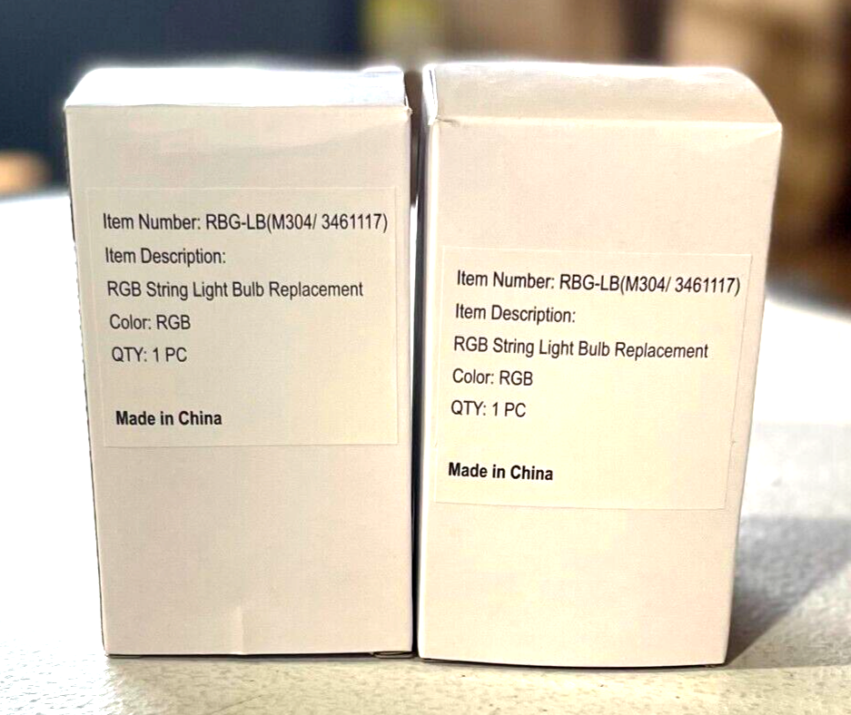 RGB String Light Bulb Replacement for Patriot / Menards / Crosslight (2 pack)