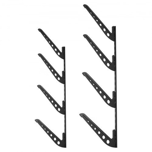 Surfboard Wall Mount, 4 Tiers Horizontal Surfboard Rack for Storage and Display,