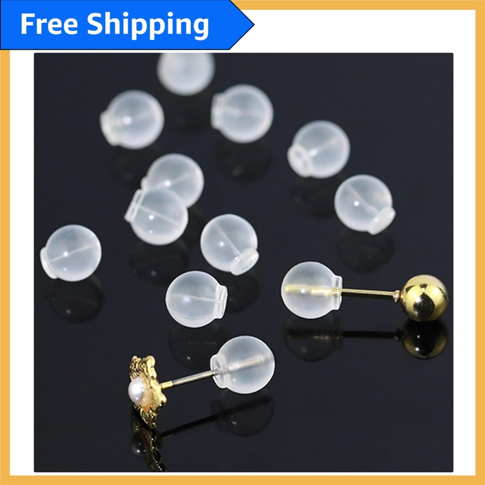 Comfortable & Secure Earring Backs in 30 Pack - Perfect for Sensitive Ears