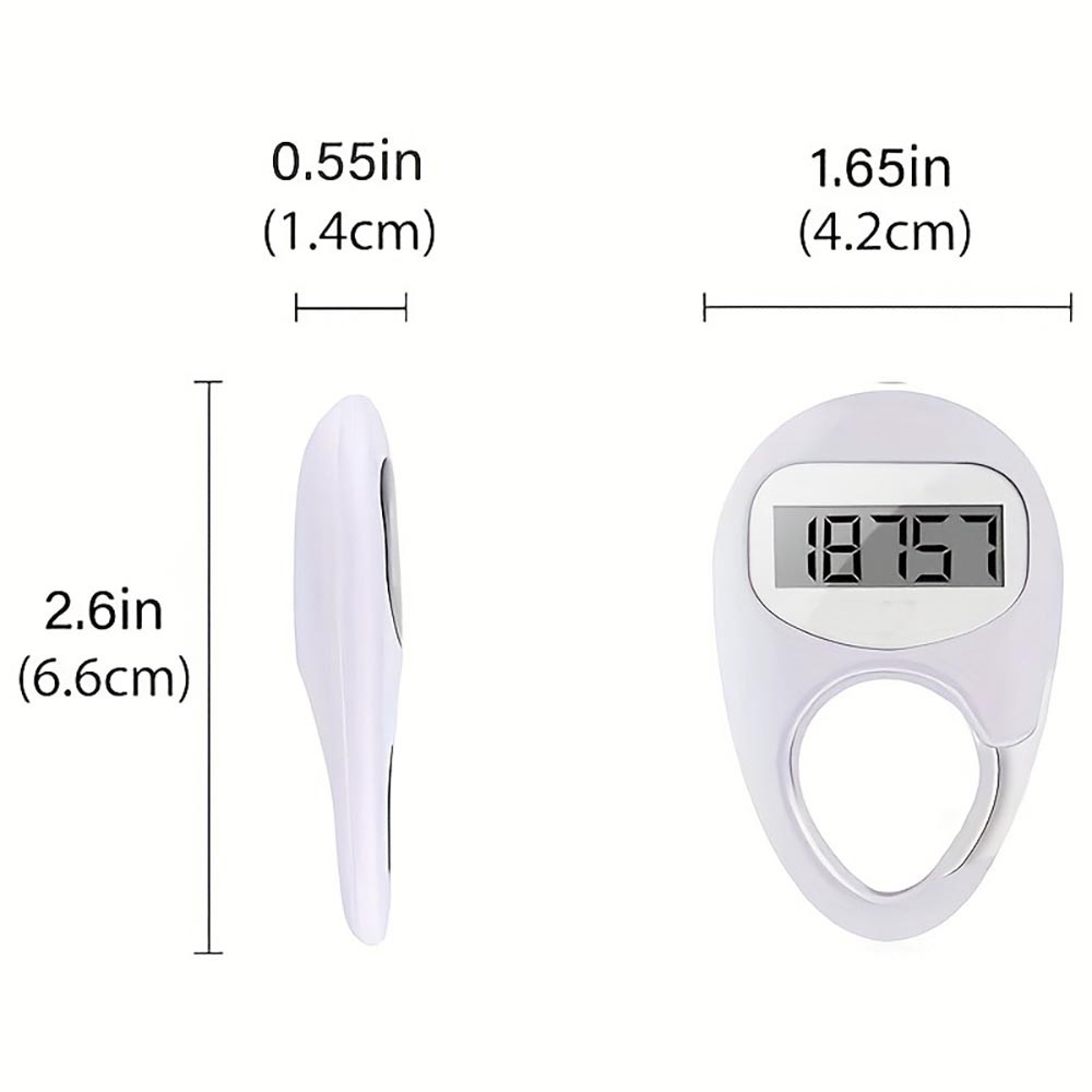 Digital Practical Functional Durable Sturdy High-Quality Compact 3D Step Counter