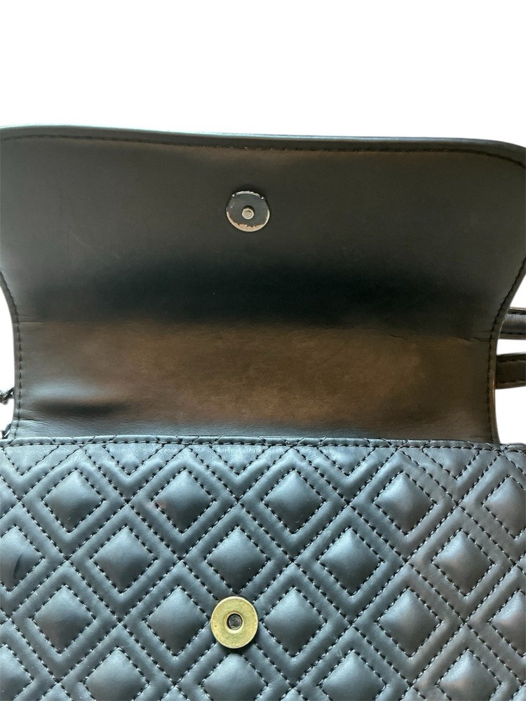 TORY BURCH Fleming Small Convertible Shoulder Bag in matte black