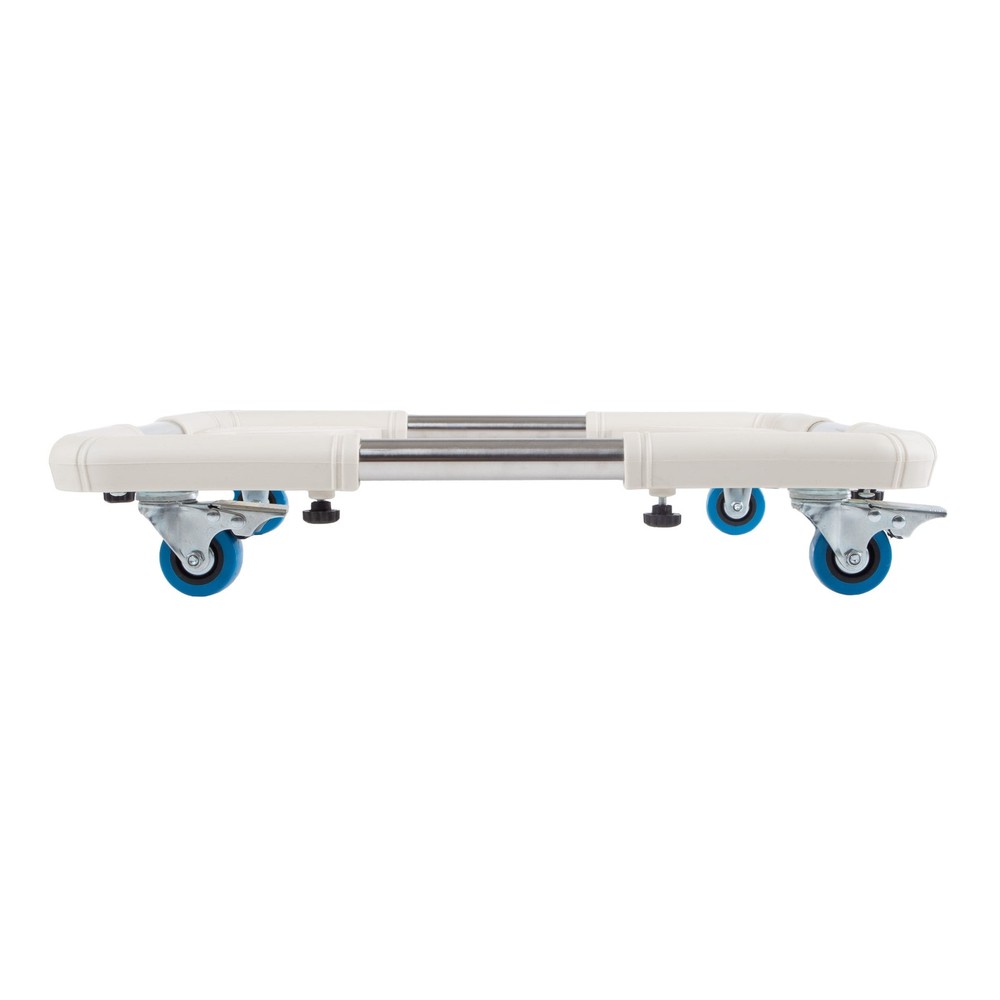 Adjustable Dolly W/ Locking Caster Wheels & 220lbs Capacity