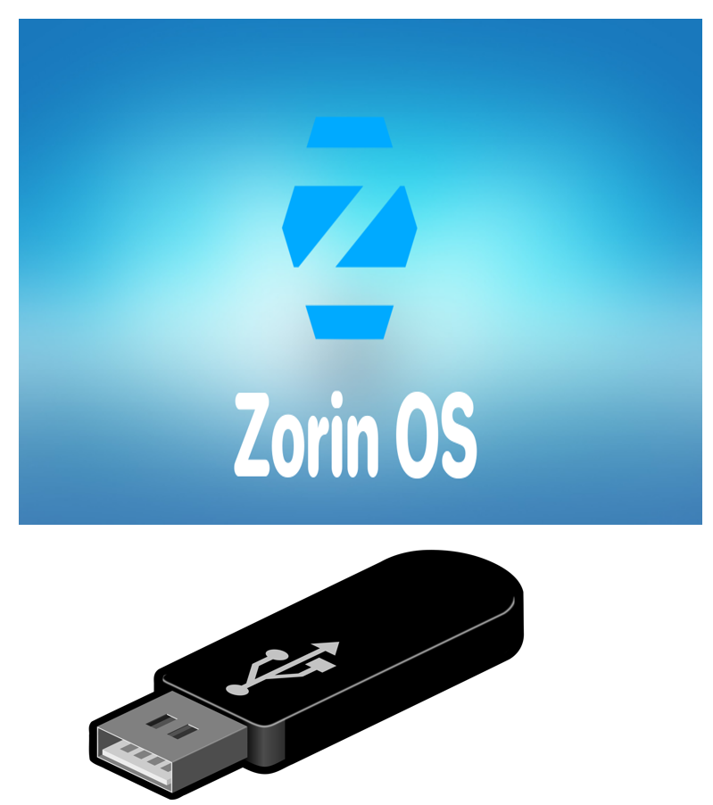 Zorin OS 17.2 CORE 64bit USB Linux Bootable FLASH DRIVE Live or Install