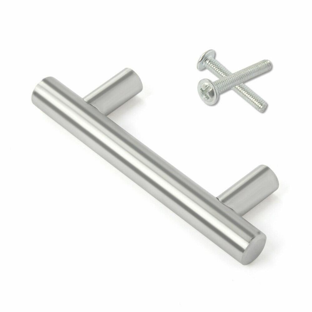 T-bar Kitchen Cabinet Handle Stainless Steel Drawer Pull Knobs Hardware Set Lot