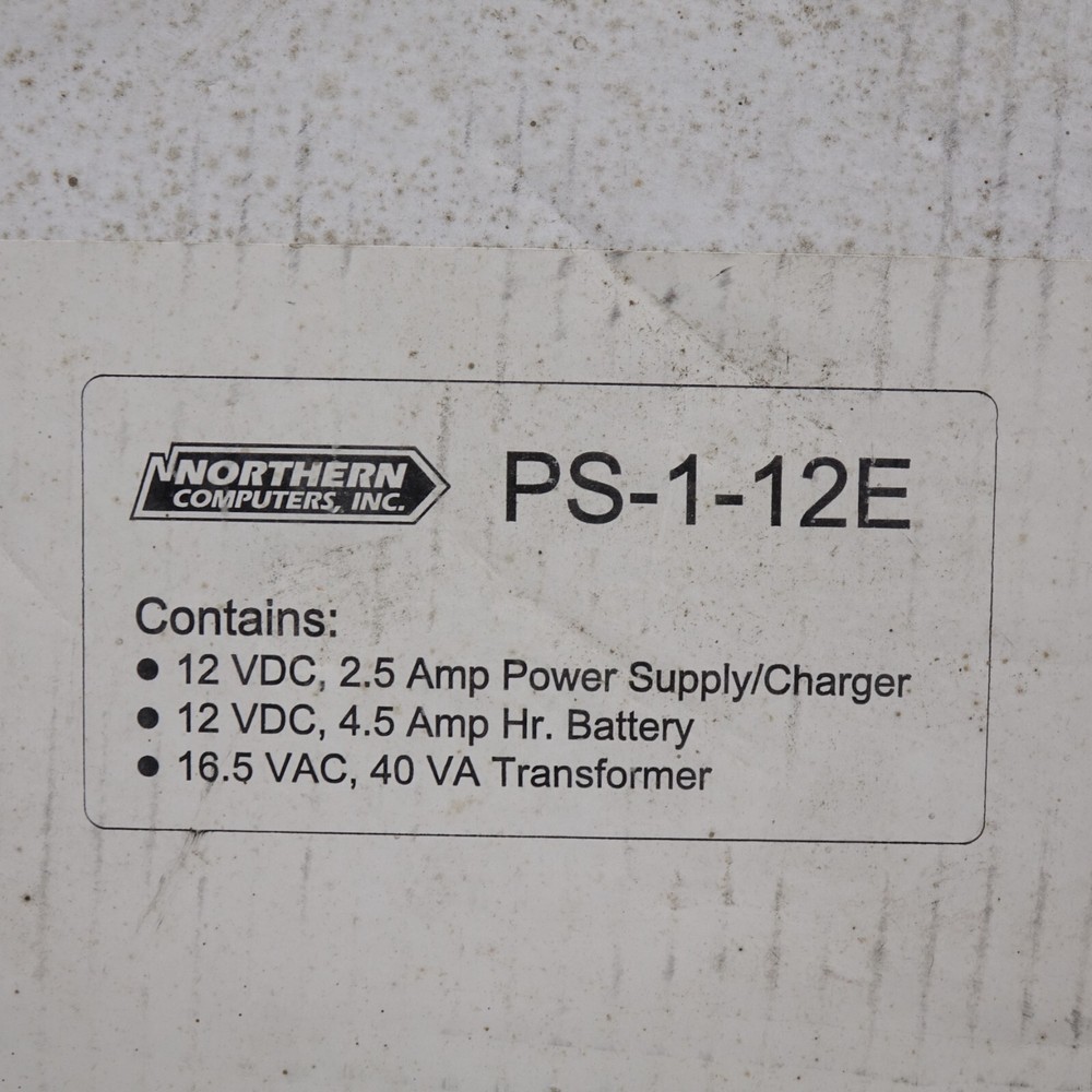 Northern Computers PS-1-12E 12V Power Supply / Battery Backup
