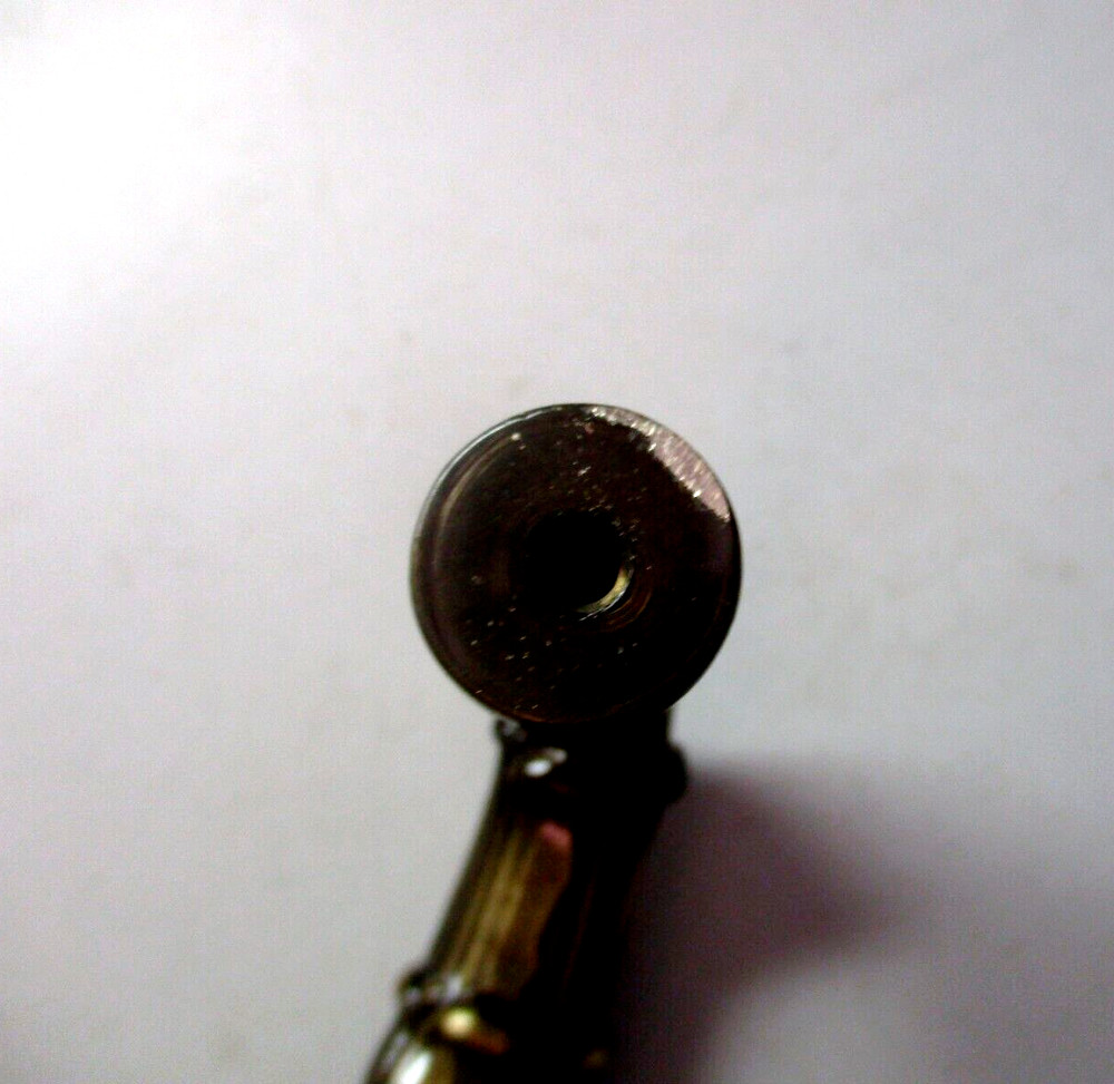 Solid Dark Brass Heavy Quality Traditional Drawer Pull Handle 3" Centers '70 Vtg