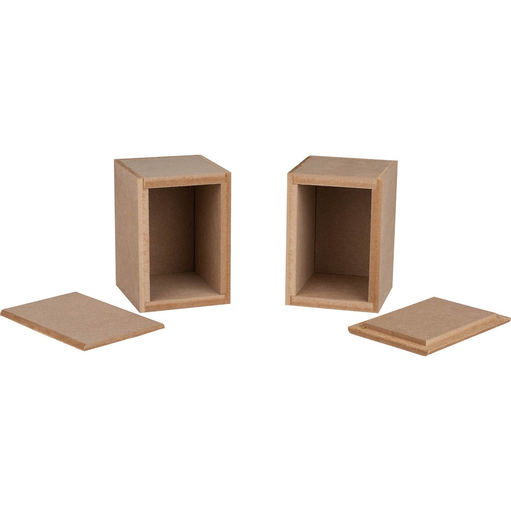 Knock-Down MDF 0.04 ft³ Micro Bookshelf Cabinet