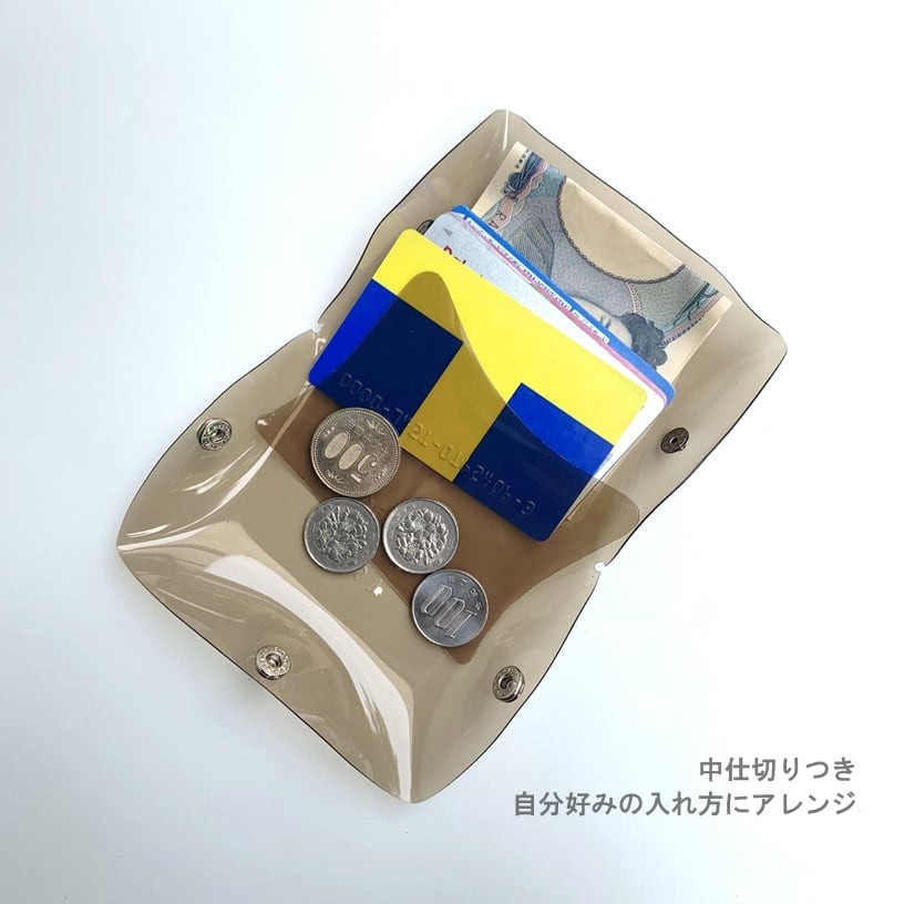 Transparent Cube Mini Wallet, Compact Clear PVC Waterproof Multi Wallet
