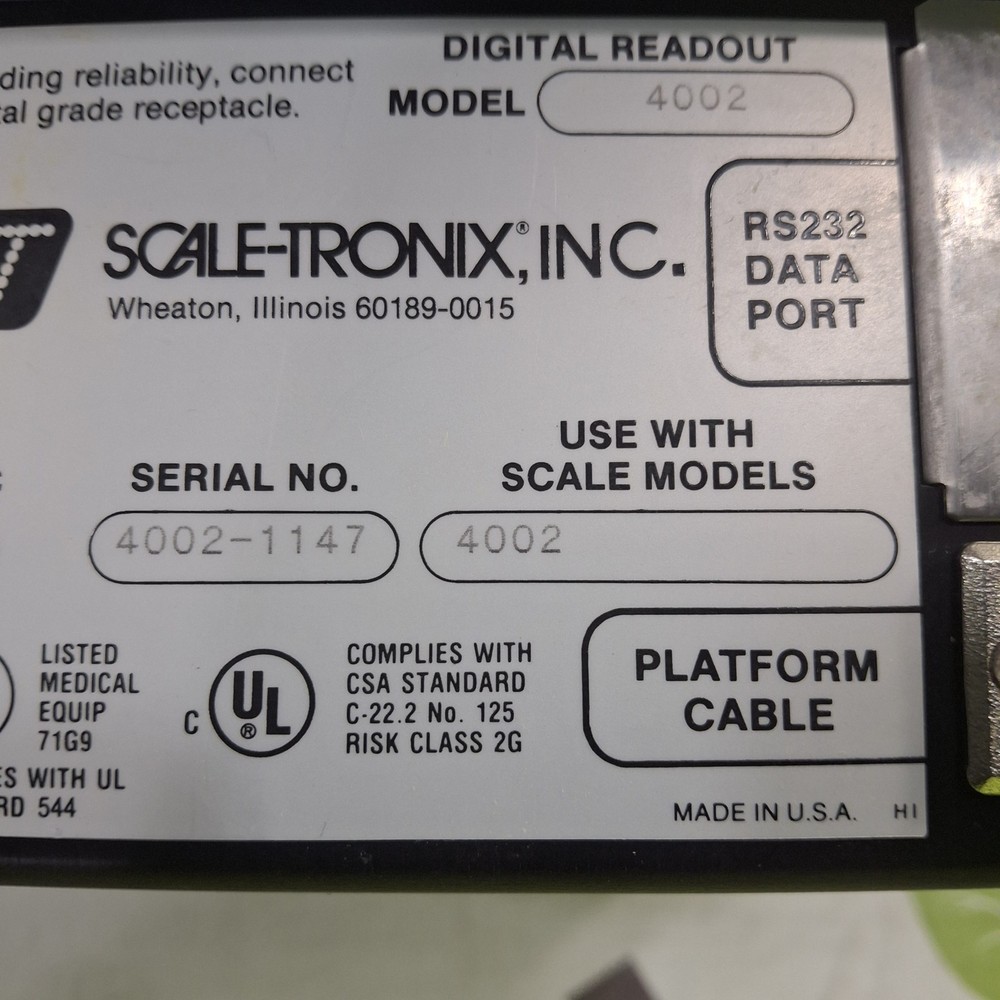 Scale-Tronix 4002 Digital Scale Readout