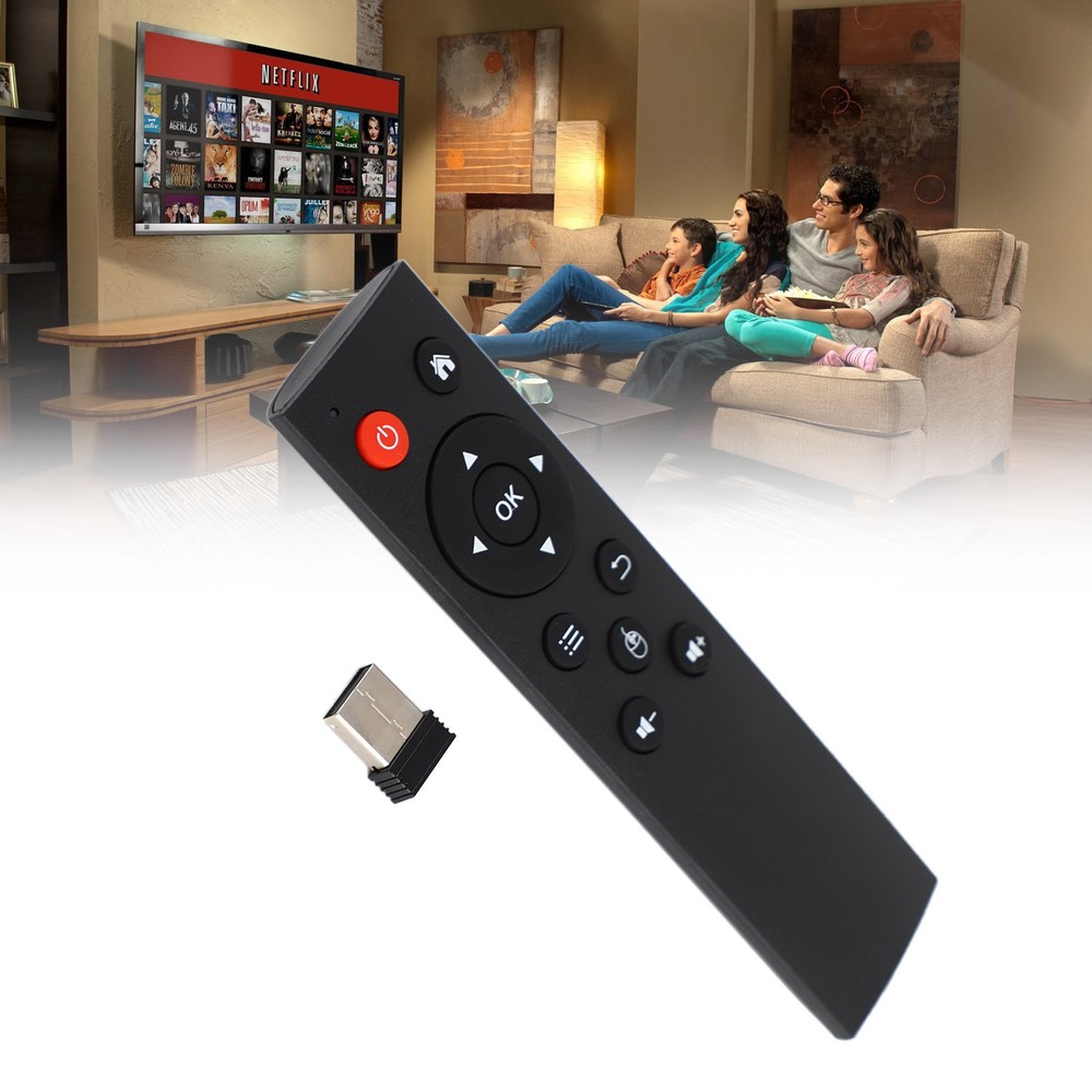 🚀2.4G USB Mini Air Mouse Wireless Keyboard Remote Control For Android TV box PC