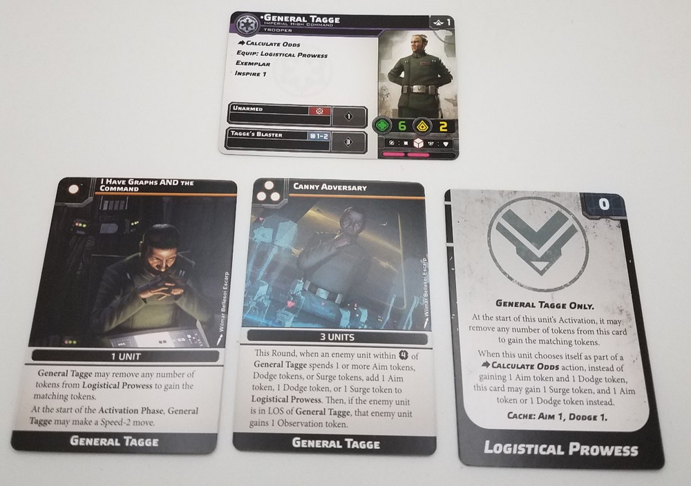 Star Wars Legion - Imperial High Command *General Tagge NoS & Cards*