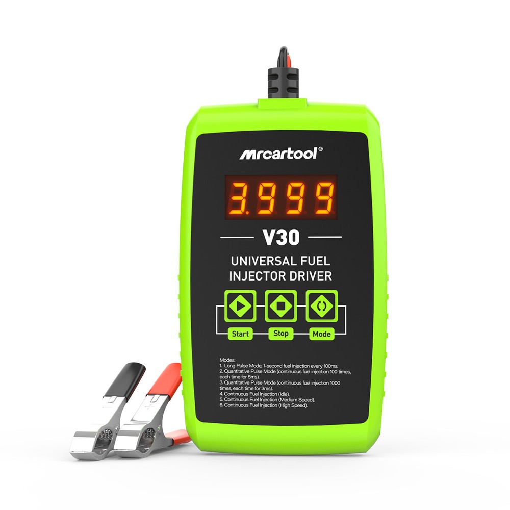 12V Universal Fuel Injector Tester Adapter DIY Cleaning Tool Kit 6 Testing Modes