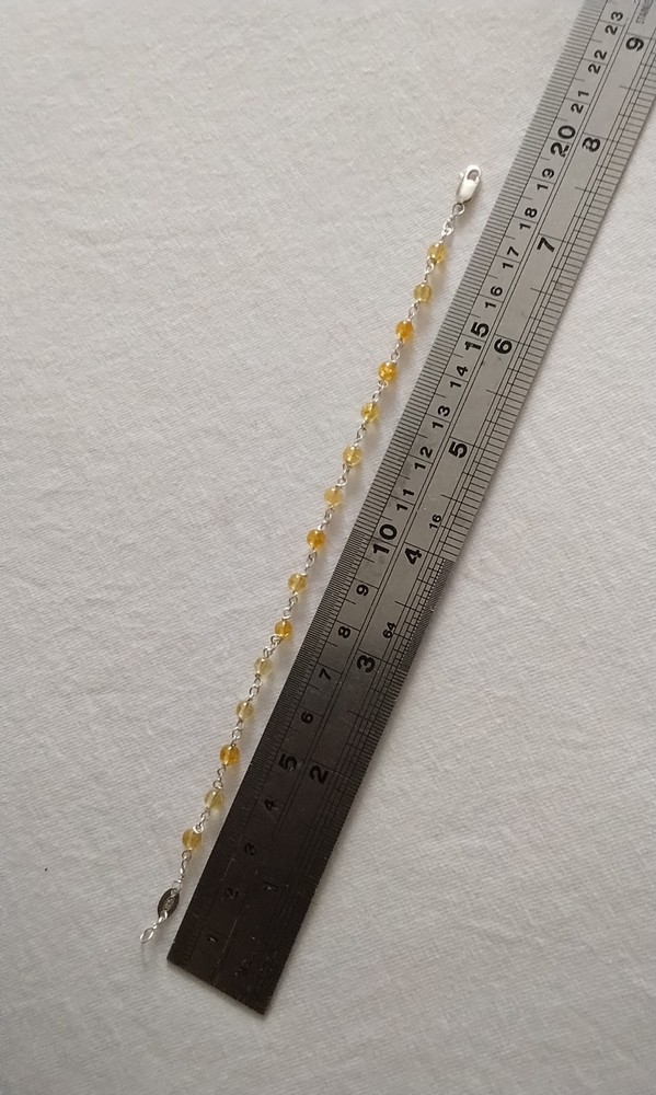 Sterling Silver and Citrene Bracelet