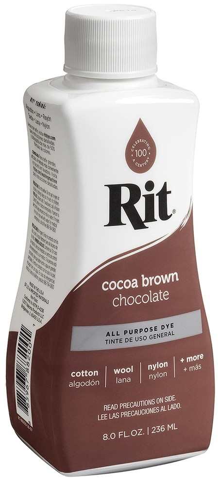 Rit All- Purpose Liquid Dye, 8 Fl Oz, Cocoa Brown