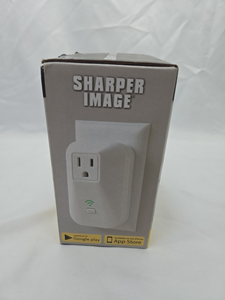 Sharper Image Wi-Fi Socket Outlet Smart Wireless Smartphone iPhone Android NIB