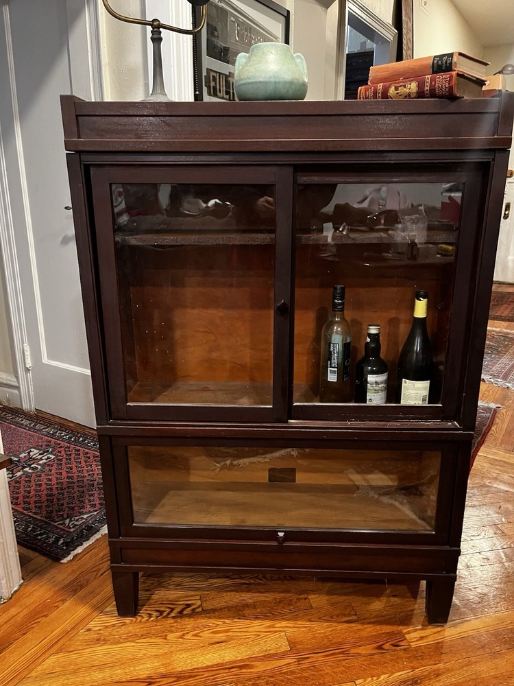 Beautiful Stacking Barrister Bookcase Sliding Horizontal Door.